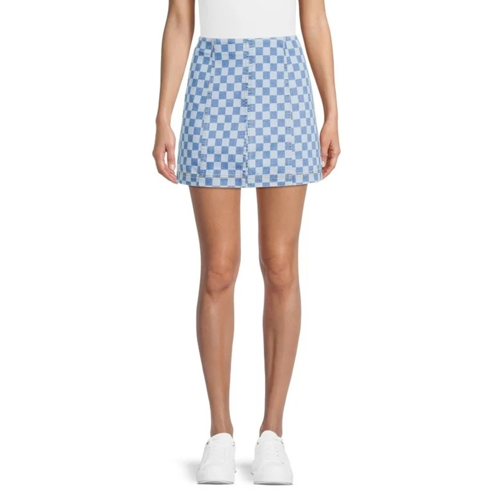 Nobo Denim Checkerboard Skirt